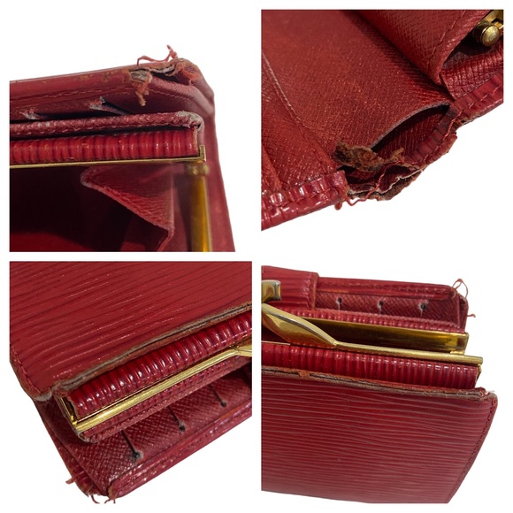 LV LOUIS VUITTON Gamaguchi Wallet Epi Leather - red - leather - - Picture 8 of 17